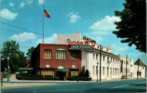 Vtg Washington DC Hogates Seafood Restaurant Postcard