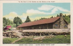 Colorado Silver State Youth Camp Dining Hall Lodge Curteich