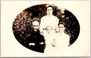 Family Photograph By D W Clotfelter Real Photo RPPC Postcard