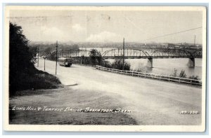 1937 Long Hill Traffic Bridge Saskatoon Saskatchewan Canada Posted Postcard