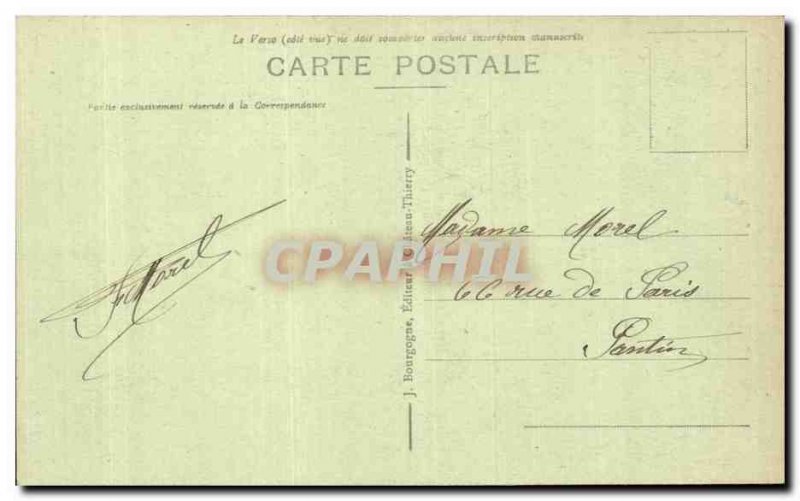 Old Postcard Meaux Station Square