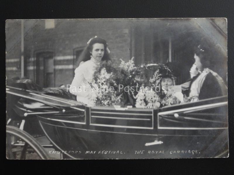 Cheshire KNUTSFORD May Festival THE ROYAL CARRIAGE May Queen c1909 RP Postcard