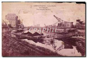 Postcard Old Port Ludwigshafen Luitpoldhafen Luitpold