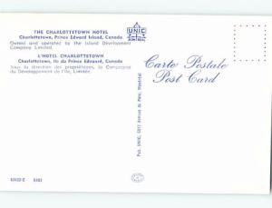 Unused Pre-1980 HOTEL SCENE Charlottetown Prince Edward Island PE B0790