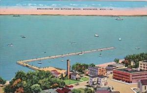 Michigan Menominee Breakwater and Bathing Beach