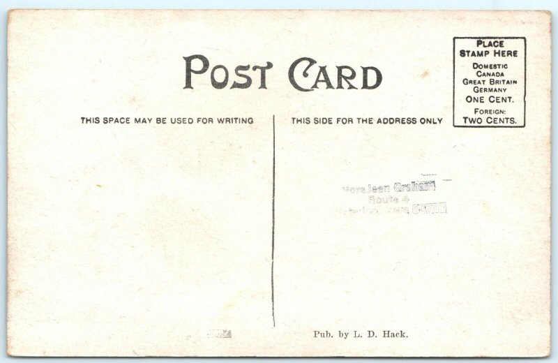 c1910s Livermore, IA Presbyterian Church Litho Photo Hand Colored Postcard A25