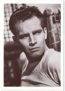 Charlton Heston Actor in the 1950s Modern Postcard