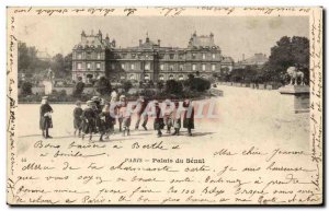 Old Postcard Paris Palais du Senat Children Lion Luxembourg