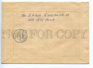 272956 DDR East Germany USSR 1988 registered real post COVER