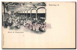 Old Postcard Folklore Wine Vintage Champagne Epernay Moet & Chandon