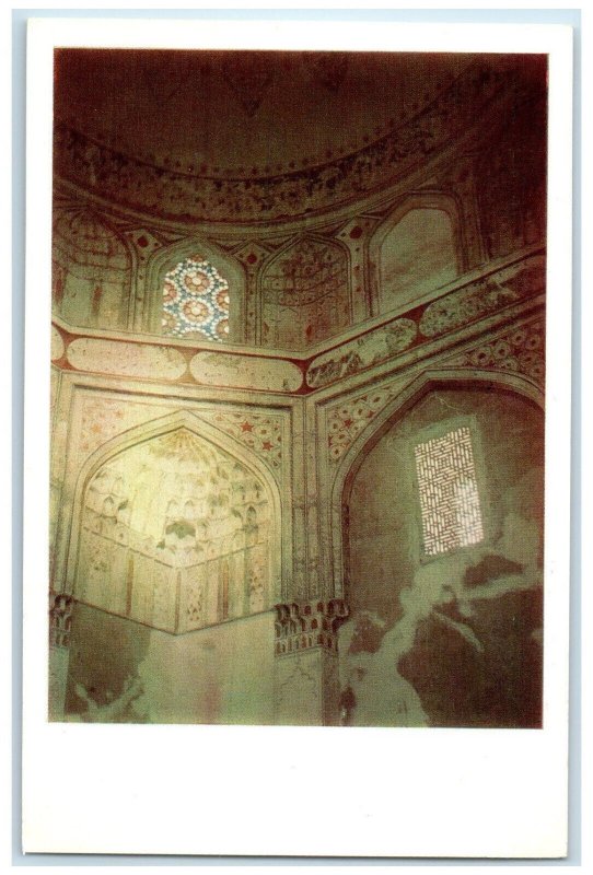 c1950's Interior Shirin-Biki-Aqa Mausoleum Uzbekistan Antique Posted Postcard