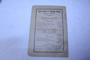 Vintage 1897 The Tell Tale Weekly Journal Paper Holly, MI 16 Pages