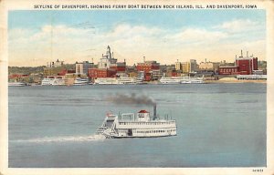 Skyline of Davenport Ferry Boat Davenport, Iowa