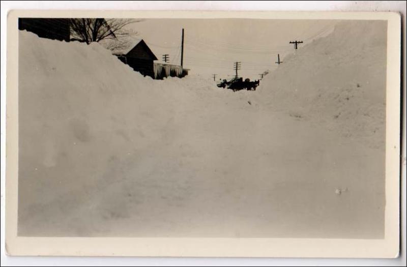 RPPC, Deep Snow, ? Oswego County NY Collection