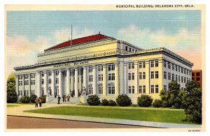 Postcard BUILDING SCENE Oklahoma City Oklahoma OK AU8491