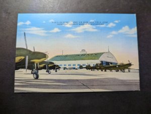 Mint USA Military Aviation Postcard P38 On Ramp Army Air Base Hill Field UT