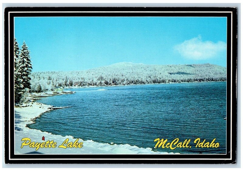 1986 Payette Lake Brundage Mountain Scenic Route McCall Idaho Souvenir Postcard