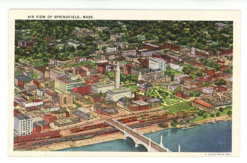 MA - Springfield. Aerial View