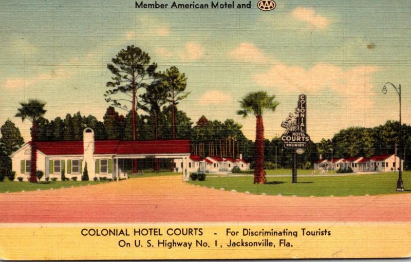 Florida Jacksonville Colonial Hotel Courts