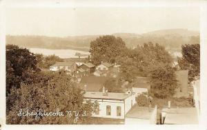 Schaghticoke NY Aerial View Real Photo Postcard