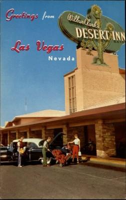 Las Vegas NV Wilbur Clark's Desert Inn Car Postcard