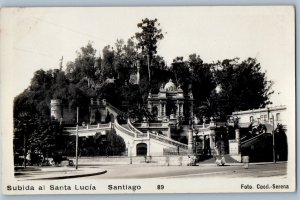 Santiago Chile Postcard Ascent to Santa Lucia Santiago c1910 Unposted RPPC Photo