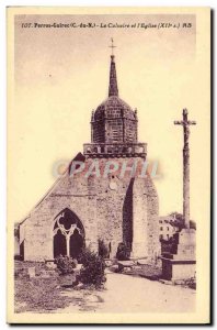 Old Postcard Perros Guirec Calvary And & # 39Eglise