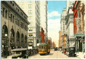 America's Widest-Gauge Trolley down to Baltimore Street, Baltimore, Maryland 