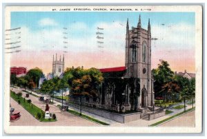 Wilmington North Carolina NC Postcard St. James's Episcopal Church Exterior 1942