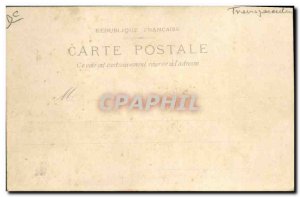 Old Postcard transparent map Paris Courthouse and the Sainte Chapelle