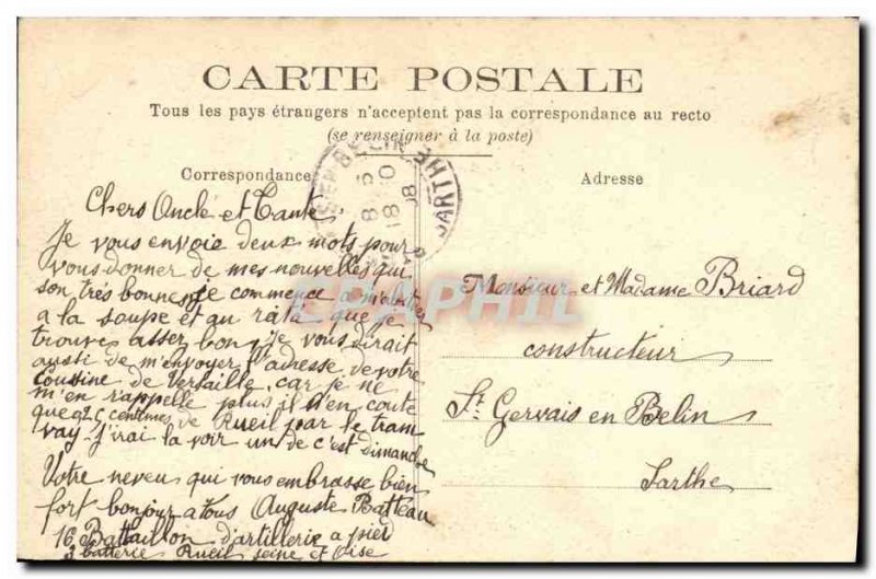 Old Postcard Rueil Panorama