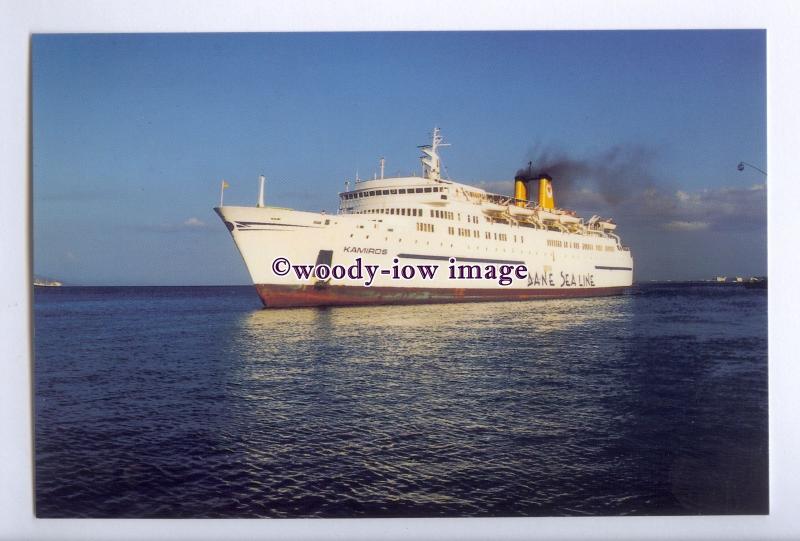 SIM0100 - Dane Sea Line Ferry - Kamiros , built 1966 ex Prins Hamlet - postcard 