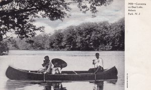 ASBURY PARK , New Jersey , 1901-07 ; Canoeing on Deal Lake