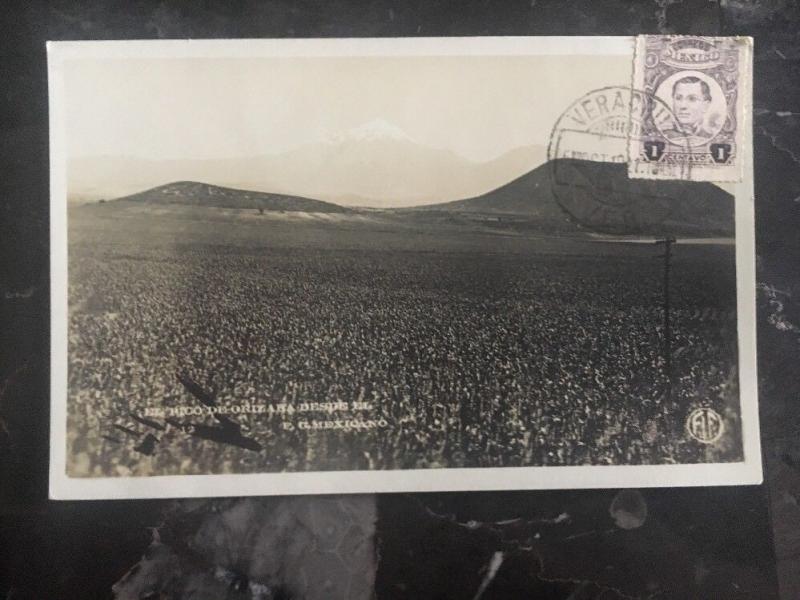 1921 Veracruz Mexico Real Picture RPPC Postcard Pico De Orizaba