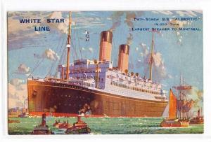 White Star Line SS Albertic  Ocean Liner Steamer - Montreal