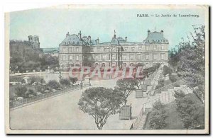 CARTE Postale Old Paris Luxembourg Gardens