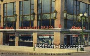 Hook's Modern Air Conditioned Drug Store Indianapolis IN 1941