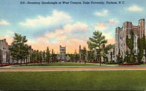 North Carolina Durham Dormitory Quadrangle At West Campus Duke University Cur...