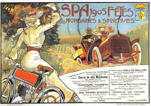 BT12657 Ancienne affiche 190 coil du musee d el a ville d eaux a spa     Belgium