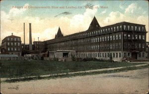 WHITMAN MA Factory of Commonwealth Shoe & Leather Co c1910 Postcard