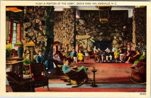 Postcard HOTEL SCENE Asheville North Carolina NC AK6161