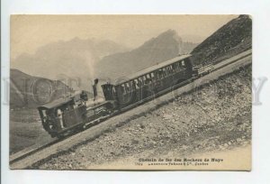 432791 SWITZERLAND Rochers de Naye railway TRAIN Vintage postcard