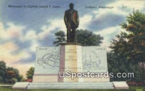 Monument to Captain Joseph T Jones in Gulfport, Mississippi