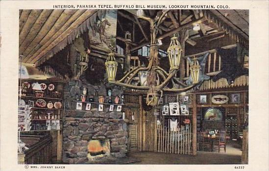 Colorado Lookout Mountain Interior Pahaska Tepee Buffalo Bill Museum