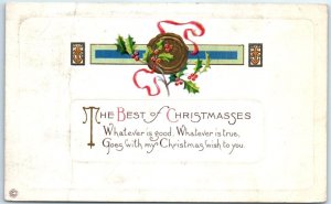 Postcard - The Best of Christmasses with Poem and Art Print - Xmas Greeting Card