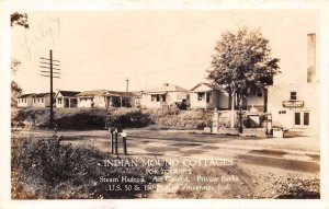 Vincennes Indiana Indian Mound Cottages Real Photo Vintage Postcard U2604