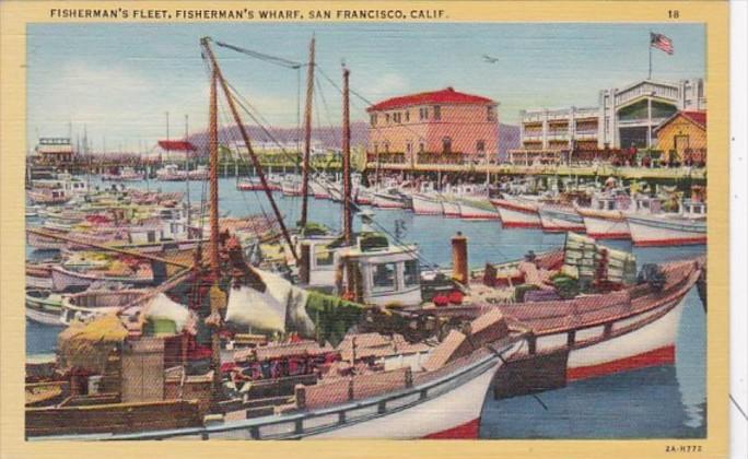 California San Francisco Fisherman's Fleet Fisherman's Wharf