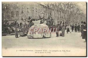 Old Postcard Polar Aix en Provence Carnival Conquest XXII the North Pole or t...