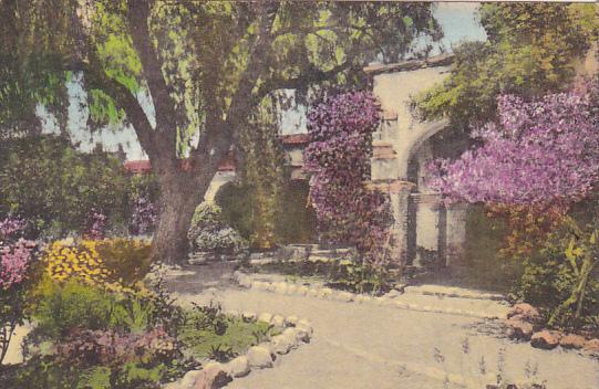 Front Mission Garden and Old Chapel Arches Old Mission San Juan Capistrano Ca...