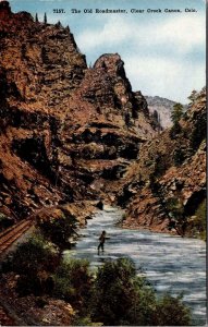 The Old Roadmaster, Clear Creek Canon, CO Vintage Postcard U69